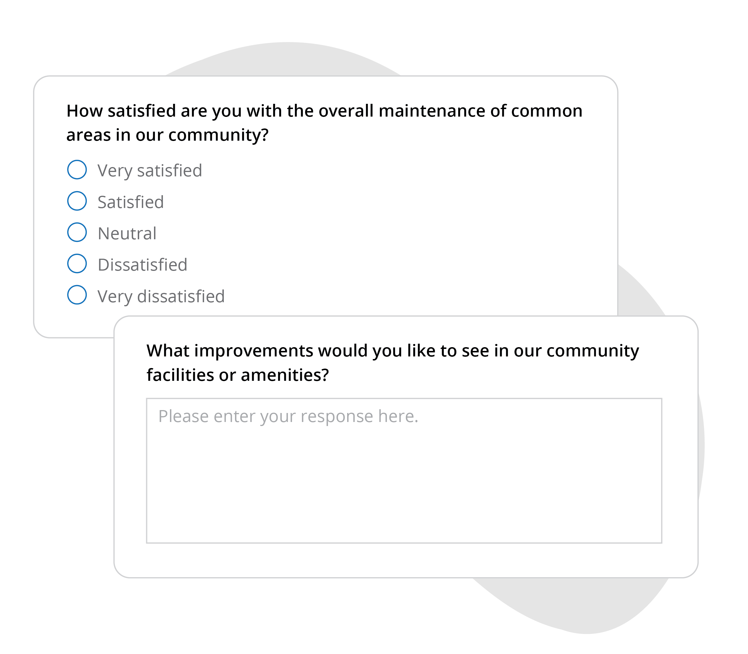 hoa online survey questions